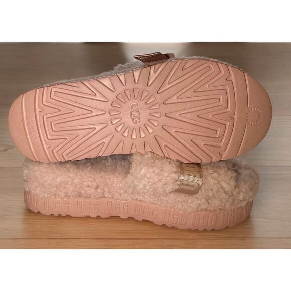Ugg flufitta sheepskin lined chunky sole women’s pink sz 11 - Picture 4 of 6
